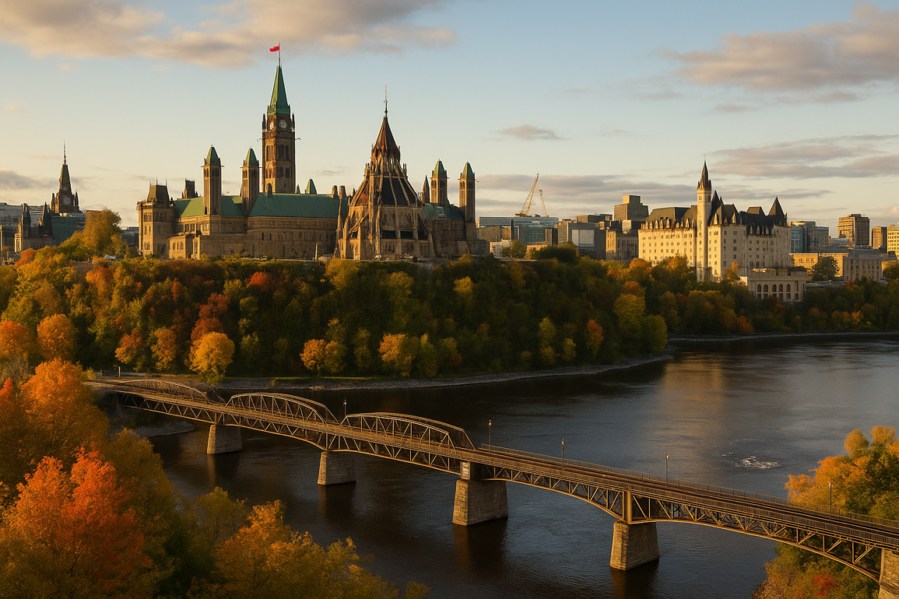 Map illustrating the neighboring regions of Ottawa in Eastern Ontario for 2026